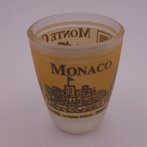Monaco Monte Carlo Le Cathedrale Le Casino Le Palais Princier Smoked Shot Glass